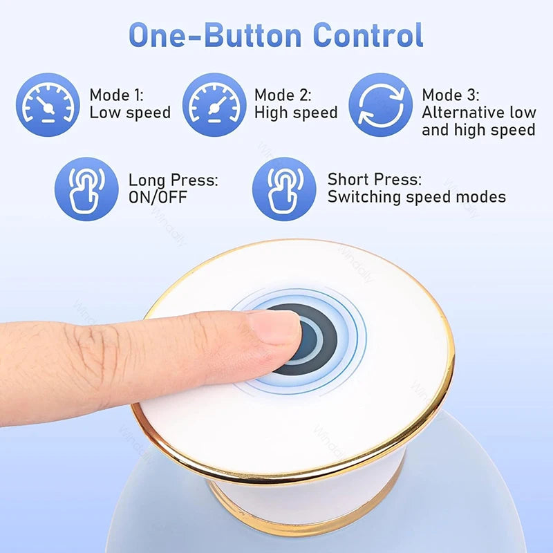 Cordless Electric Scalp Massager with 4 Kneading Heads